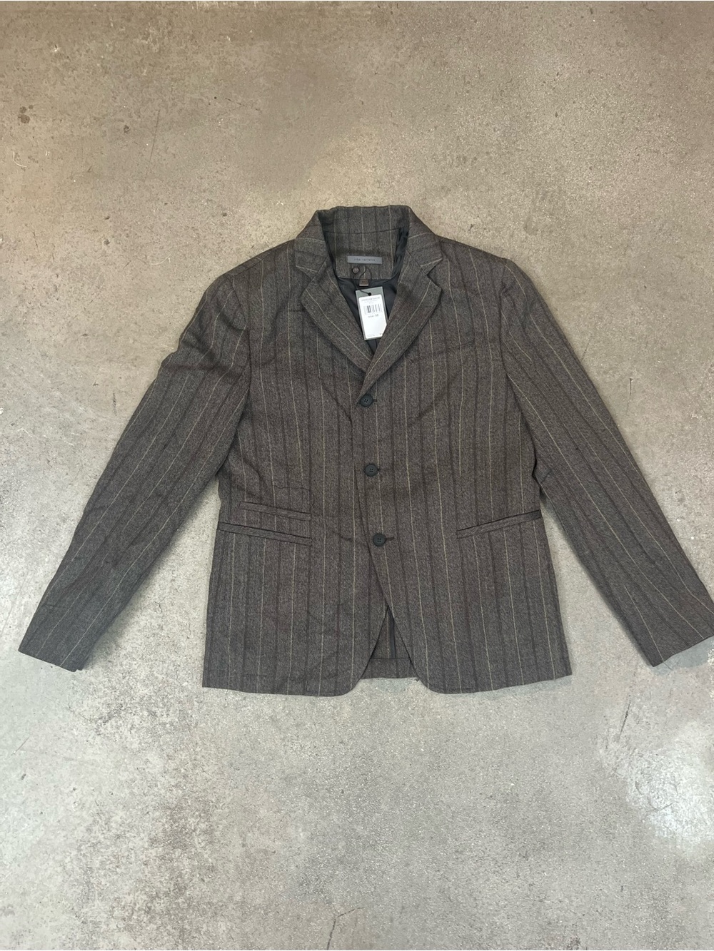 John Varvatos Brown Pinstripe Sport Coat